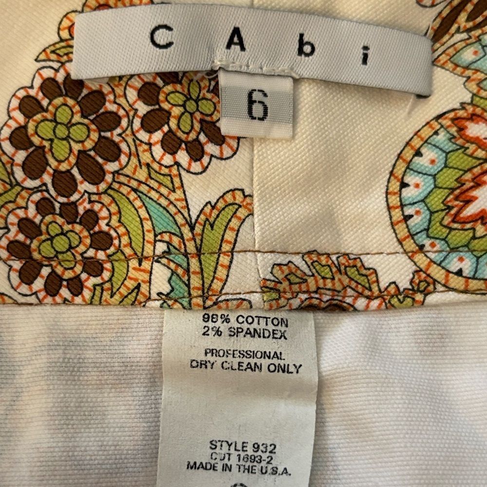 Cabi Women’s Paisley Print Mini Skirt - Picture 4 of 4
